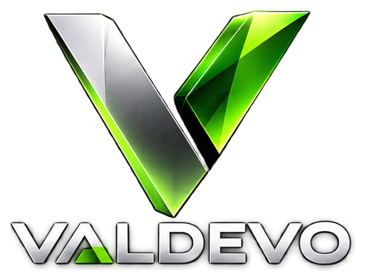Valdevo – eredeti zöld-ezüst logó